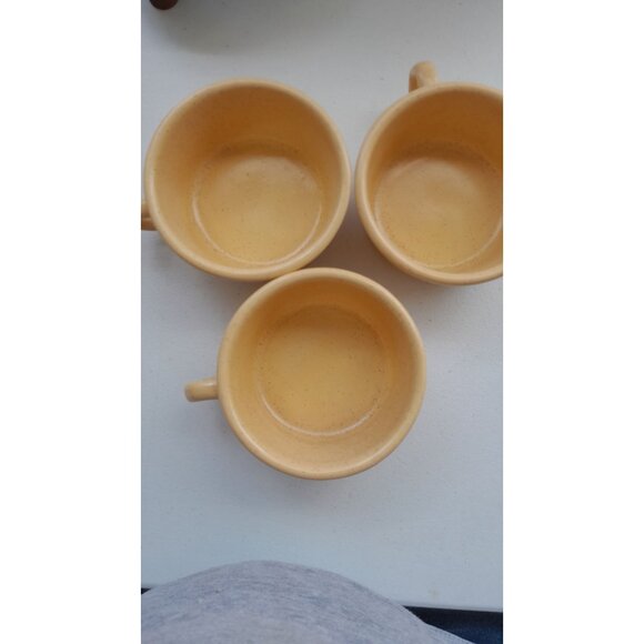 SET OF (3) TREASURE CRAFT WILDFLOWERS SOUP BOWL MUG #858 USA CROCKERY INC - Picture 3 of 5